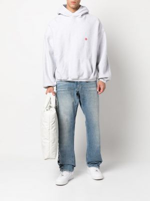 Kapučdžemperis ar apdruku Alexander Wang pelēks