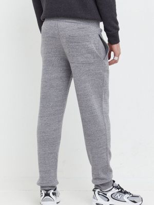 Melanžové sportovní kalhoty Superdry šedé