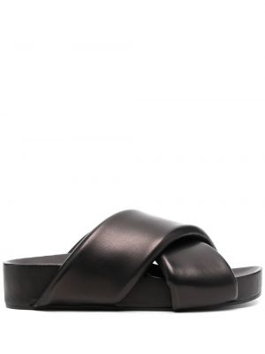 Chunky sandále Jil Sander čierna