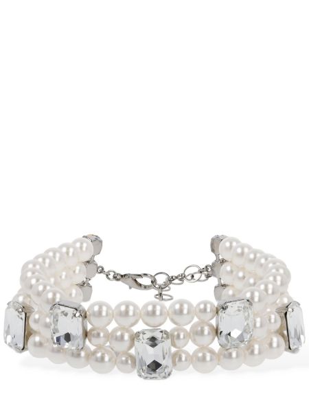 Relojes con perlas de cristal Alessandra Rich