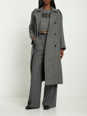 Cappotto di lana Red Valentino grigio