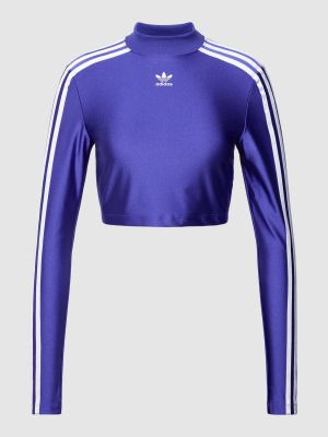 Fioletowa bluzka z długim rękawem Adidas Originals