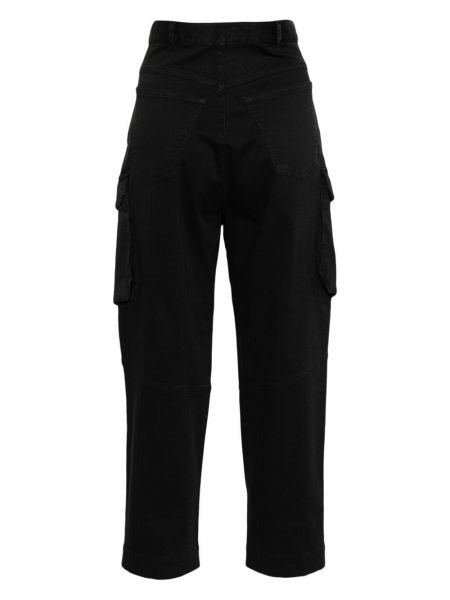 Pantalon cargo slim avec poches Semicouture noir