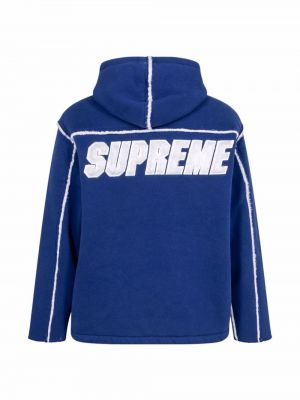 Bunda s kapucí Supreme modrá