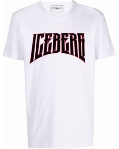 Camiseta con estampado Iceberg blanco