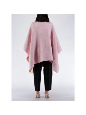 Poncho de lana Lanvin rosa