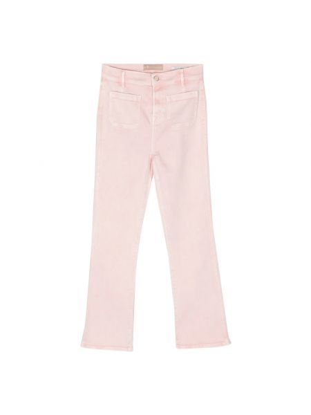 Spodnie slim fit 7 For All Mankind różowe
