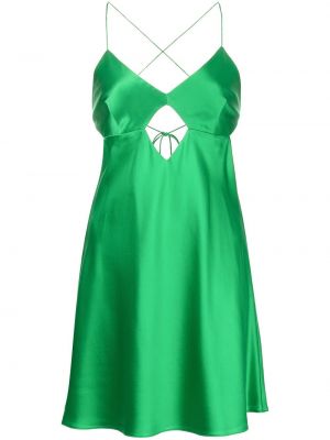 Мини рокля Michelle Mason зелено