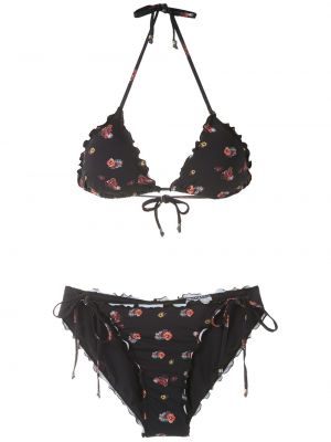 Floral bikini Amir Slama svart