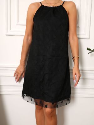 Mini šaty Armonika čierna