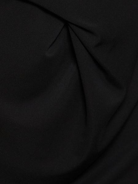 Falda midi de tela jersey Alessandro Vigilante negro