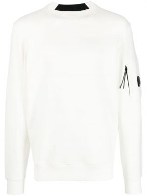 Fleecová mikina jersey C.p. Company bílá