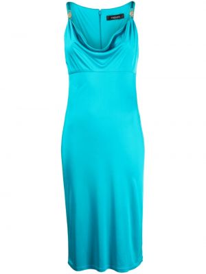 Midi haljina Versace plava