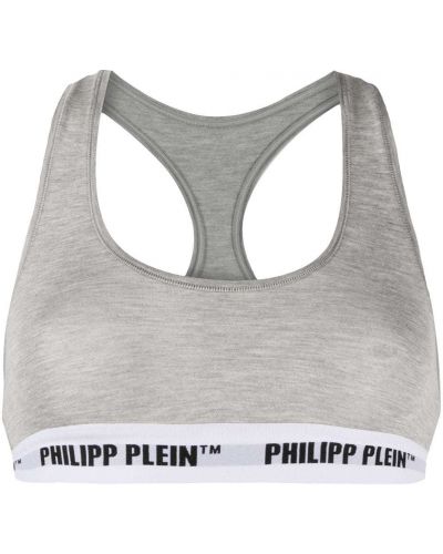 Športová podprsenka Philipp Plein sivá