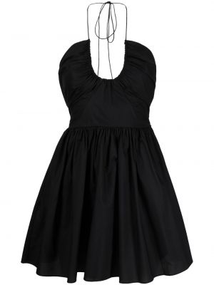 Βαμβακερή φόρεμα Matteau μαύρο