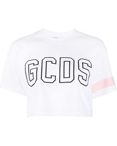 Camiseta con bordado Gcds blanco