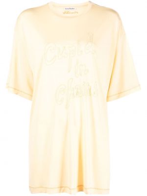 Oversized t-shirt Acne Studios gul