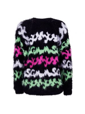 Sweter z okrągłym dekoltem Msgm czarny