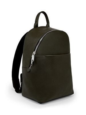 Кожаный рюкзак Ecco зеленый