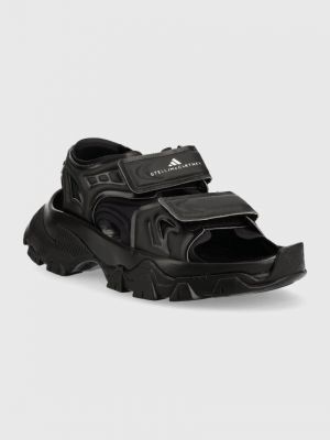 Sandały na platformie Adidas By Stella Mccartney czarne