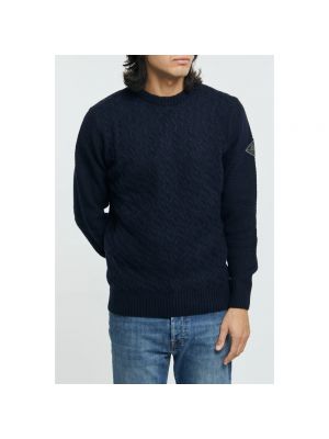 Jersey de lana de cachemir de tela jersey Roy Roger's azul