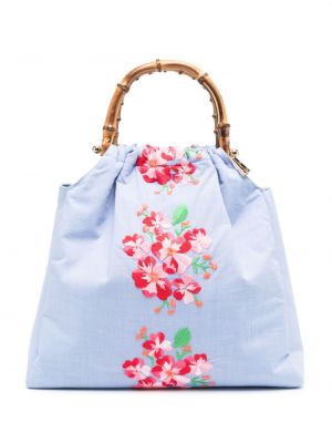 Φλοράλ τσάντα shopper La Milanesa