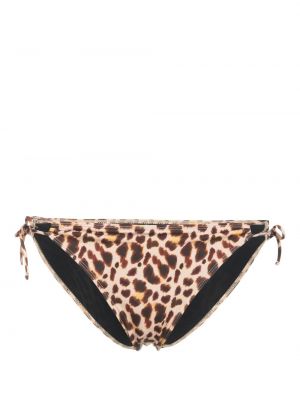 Bikini à imprimé léopard Roseanna marron