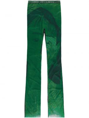Průsvitné kalhoty s potiskem Ottolinger zelené