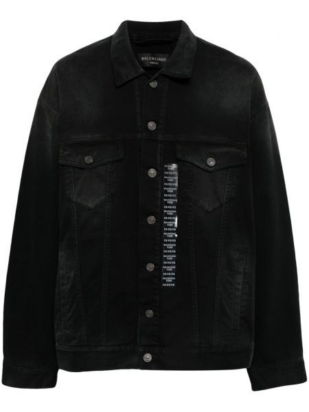 Дълго яке Balenciaga черно