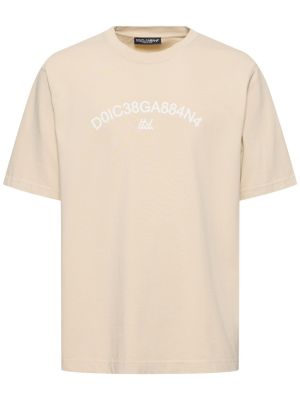 Paita t-paita Dolce & Gabbana beige