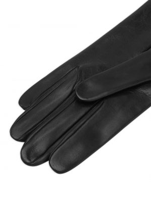 Kožené rukavice Ferragamo černé