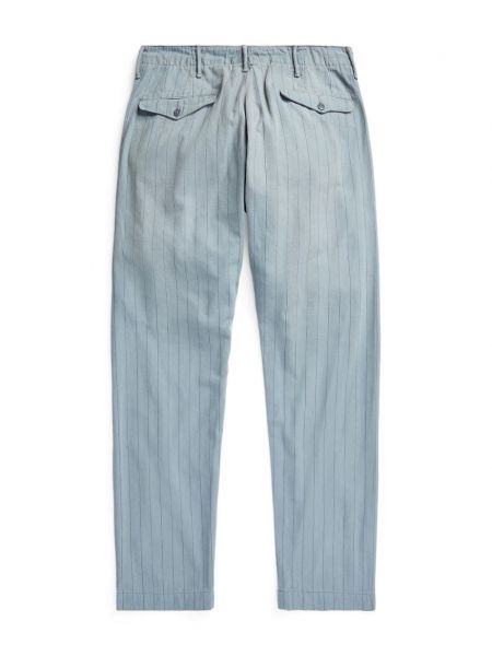 Pantalon en coton à rayures Ralph Lauren Rrl