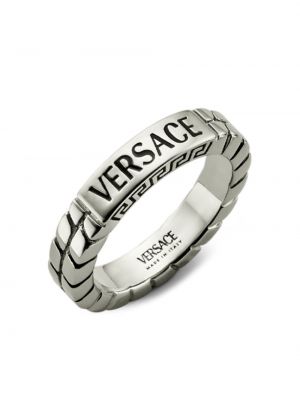 Prstan Versace srebrna