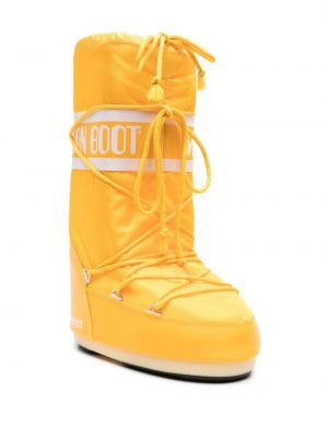 Kotníkové boty z nylonu Moon Boot žluté