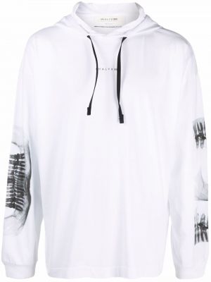 Hoodie con stampa 1017 Alyx 9sm bianco