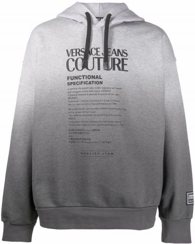 Színátmenetes kapucnis melegítő felső nyomtatás Versace Jeans Couture