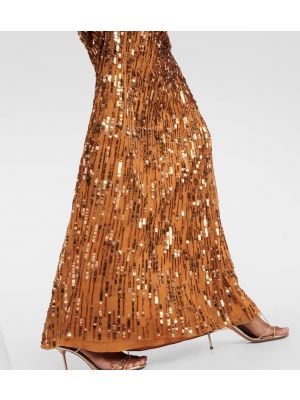 Hosszú ruha Jenny Packham aranyszínű