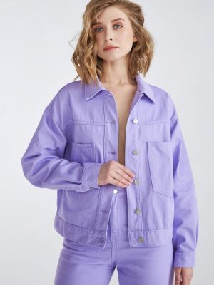 Джинсовая куртка Velocity фиолетовая