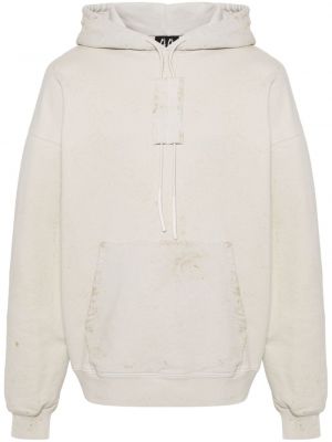 Distressed hoodie aus baumwoll 44 Label Group weiß