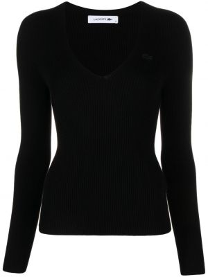 Пуловер Lacoste черно
