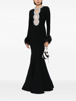 Sukienka koktajlowa z kryształkami Andrew Gn czarna