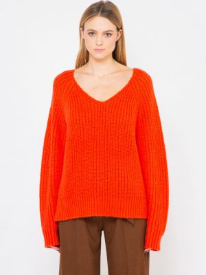 Sweter Camaïeu pomarańczowy