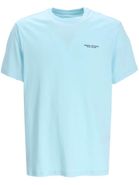 Βαμβακερή μπλούζα με σχέδιο Armani Exchange