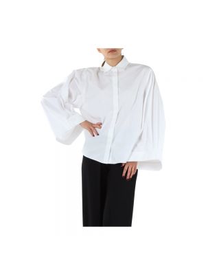 Camisa de algodón Emporio Armani blanco