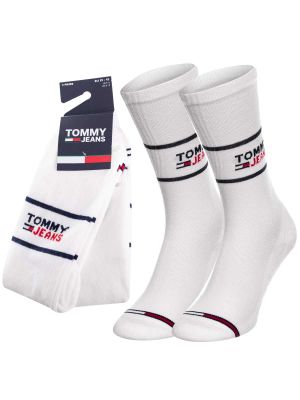 Чорапи Tommy Hilfiger Jeans бяло