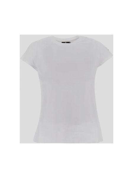 Koszulka bawełniana Elisabetta Franchi biała
