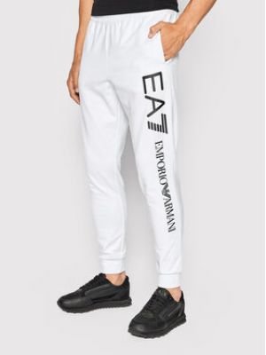 Pantalon de joggings slim Ea7 Emporio Armani blanc