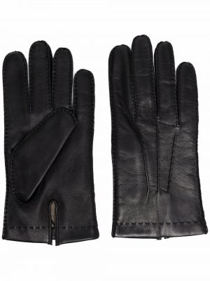 Rękawiczki skórzane Mackintosh czarne