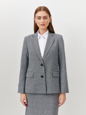 Пиджак Just Clothes серый