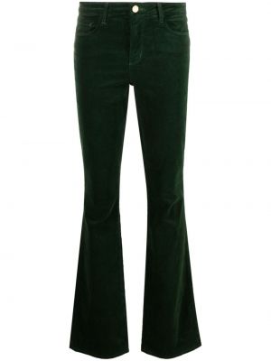 Žametne hlače iz rebrastega žameta L'agence zelena